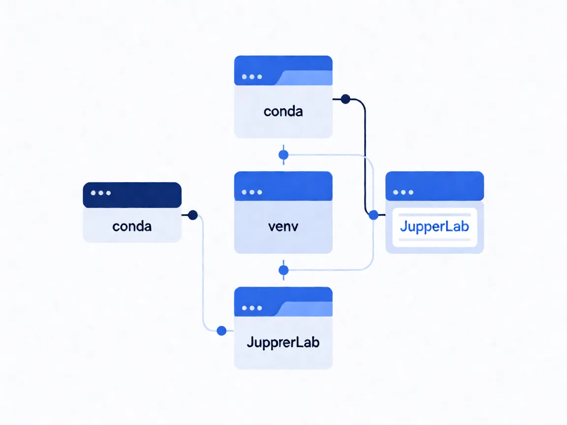 AI开发环境搭建:conda+venv+JupyterLab全流程实战指南